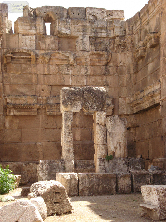 Inside the Temple of Jupiter in Baalbek Inside the Temple of Jupiter in Baalbek